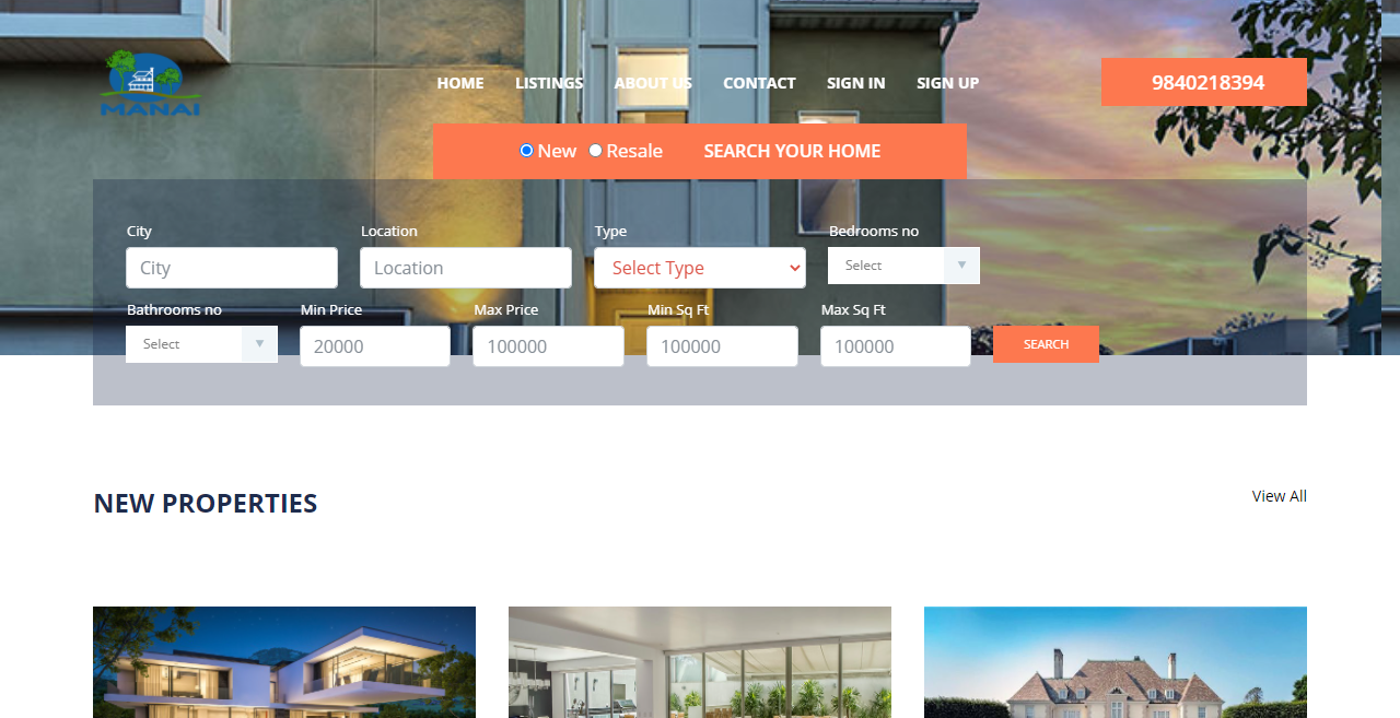 Real Estate portal development Image